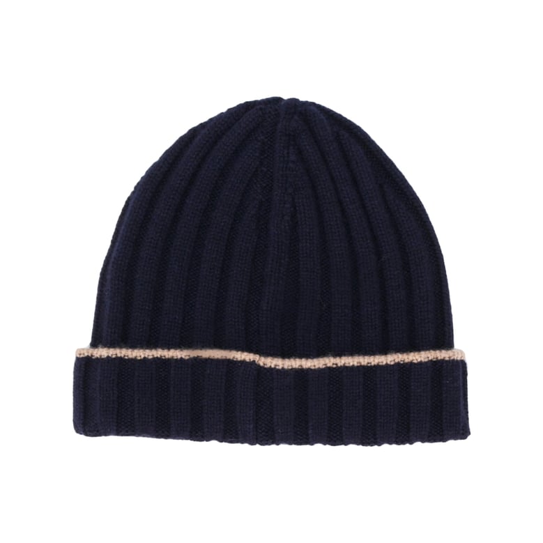 hat navy cashmere by Selfnex