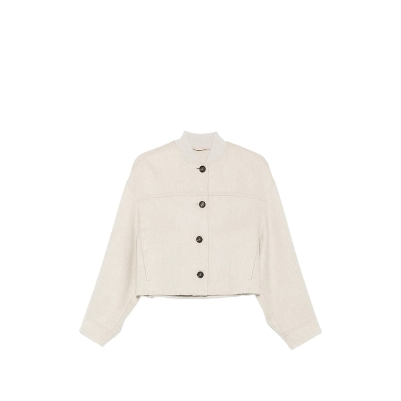 cropped cashmere jacket by Selfnex
