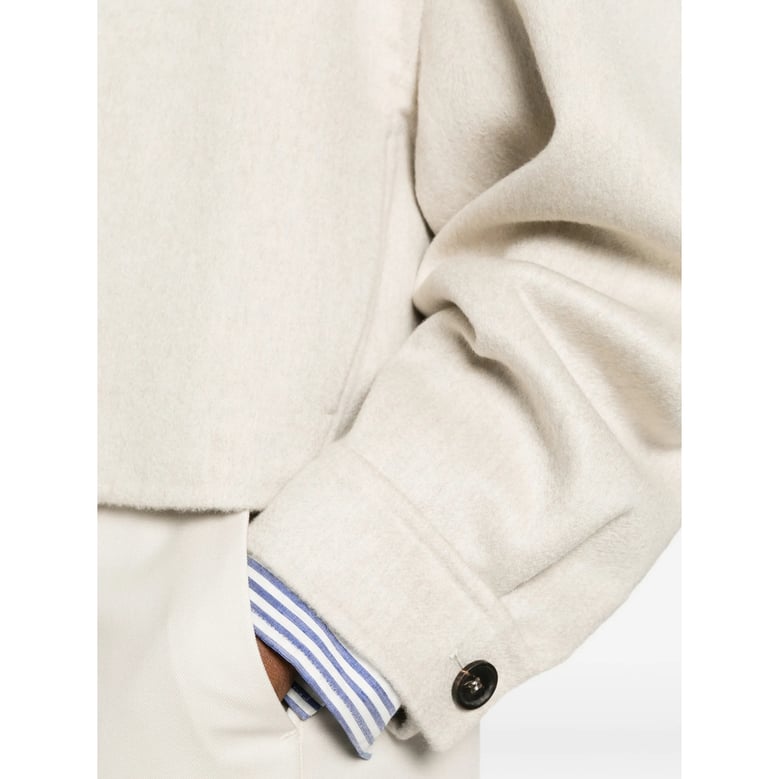 cropped cashmere jacket by Selfnex