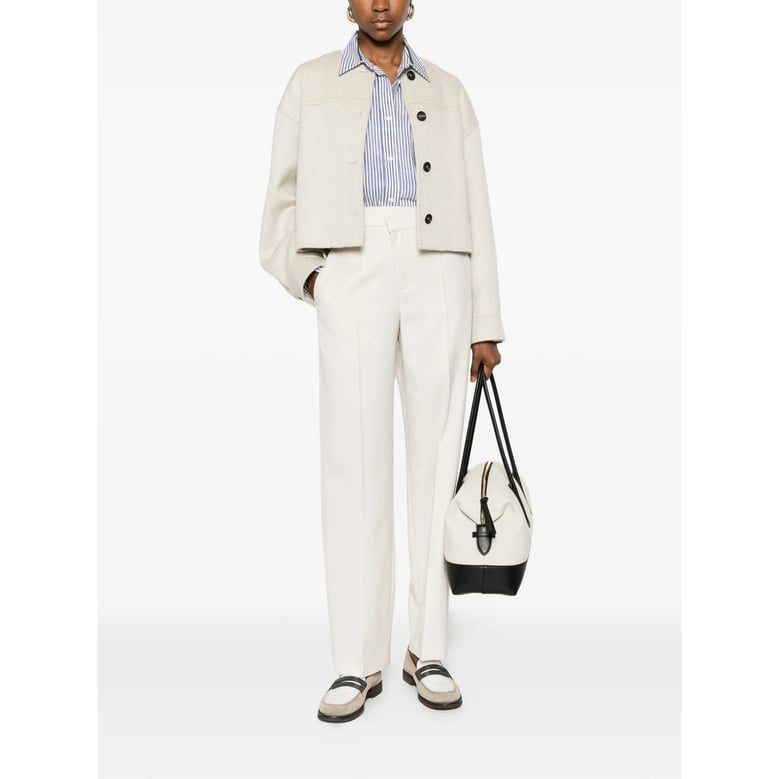 cropped cashmere jacket by Selfnex