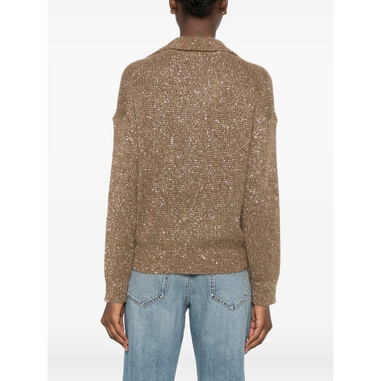 sweater brown mohair-alpaca by Selfnex