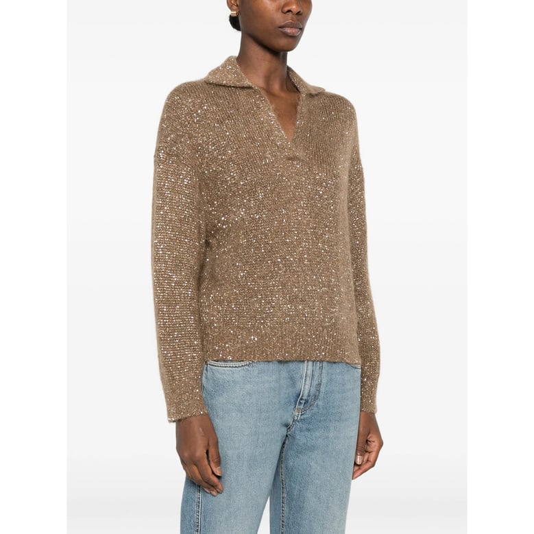 sweater brown mohair-alpaca by Selfnex