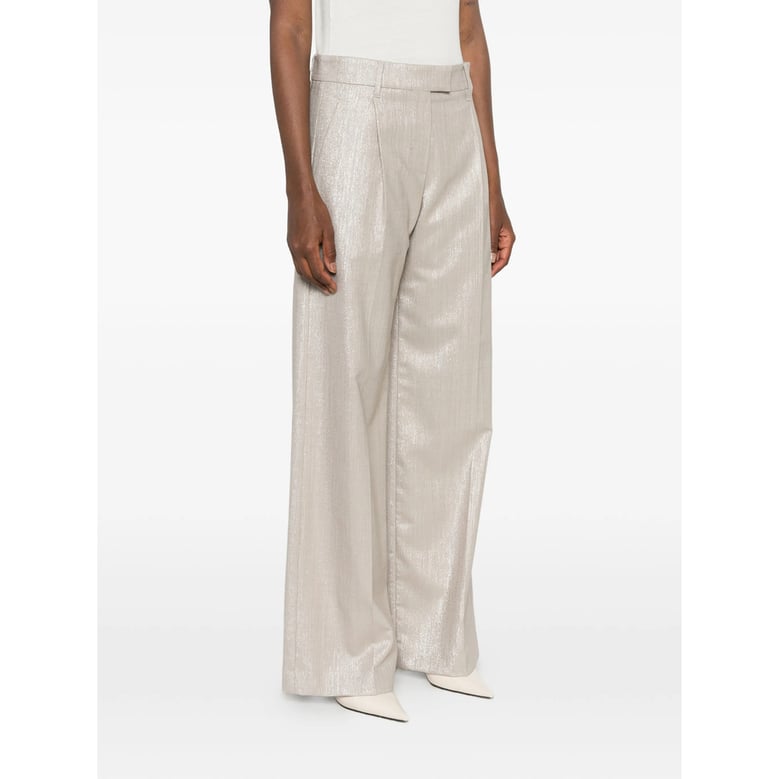 pleated trousers neutrals by Selfnex