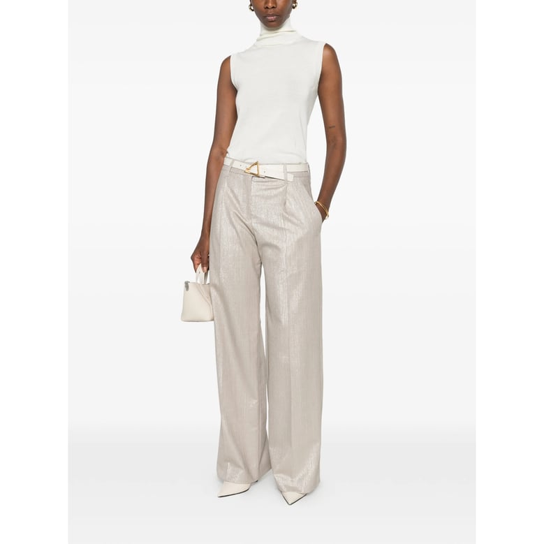 pleated trousers neutrals by Selfnex