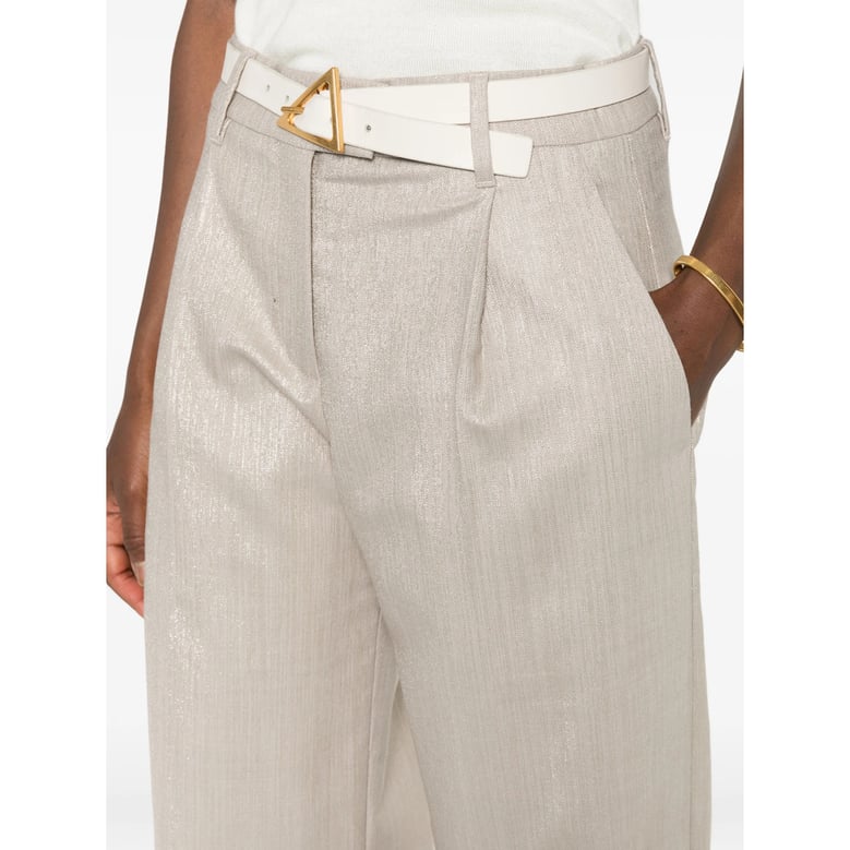 pleated trousers neutrals by Selfnex