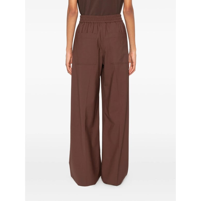 trousers wide-leg brown by Selfnex