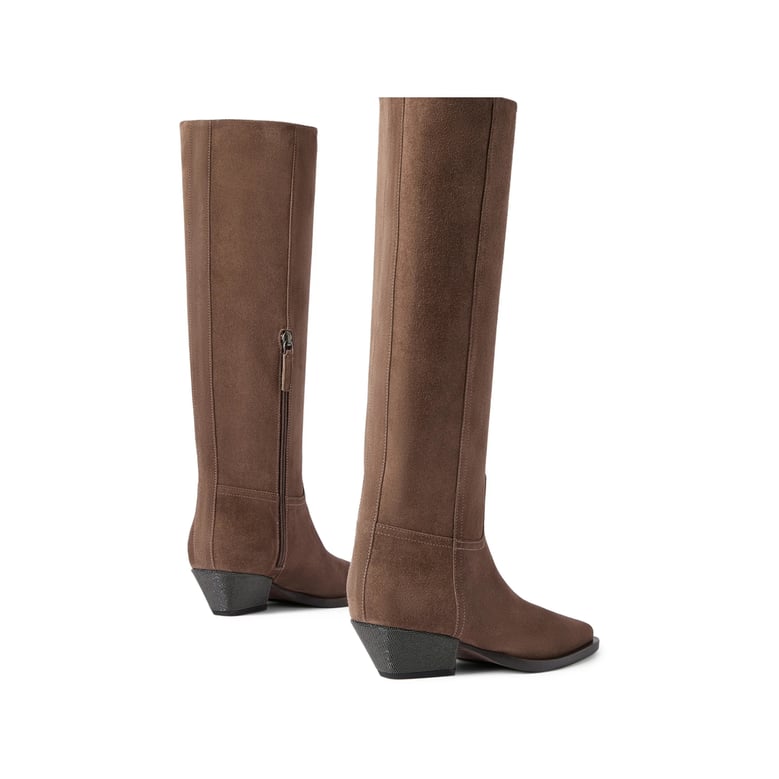 boots calf suede brown by Selfnex