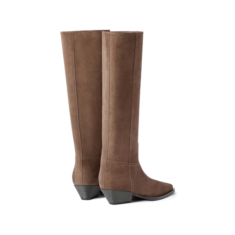 boots calf suede brown by Selfnex