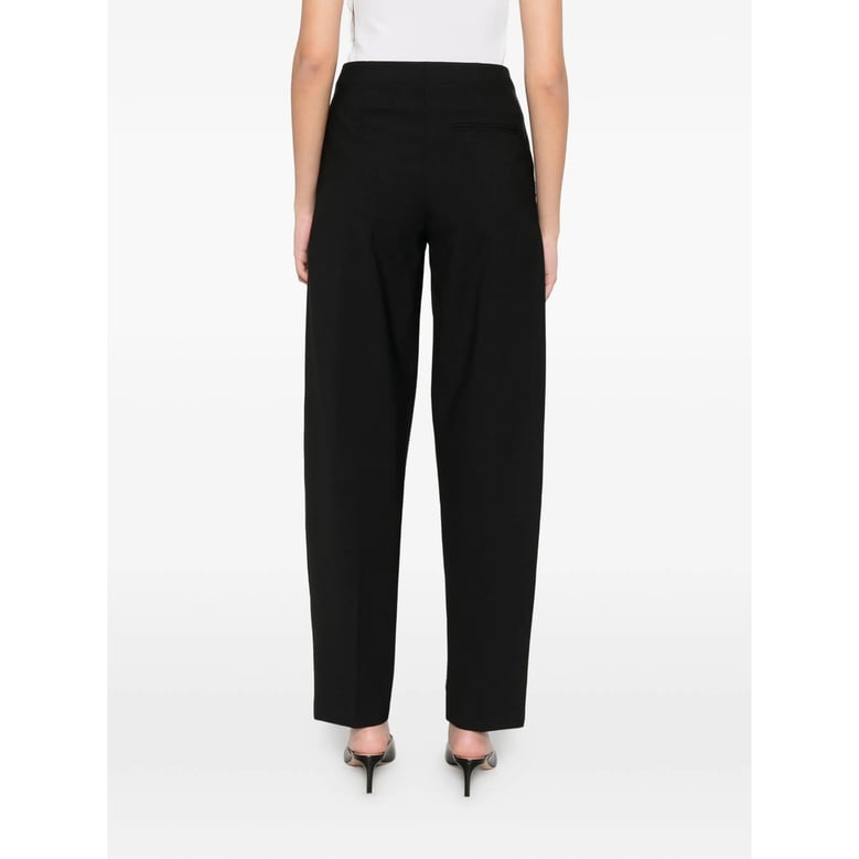 straight trousers black by Selfnex