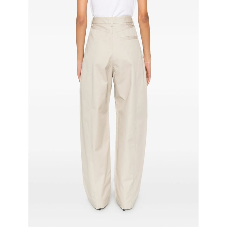 high-waisted trousers neutrals by Selfnex