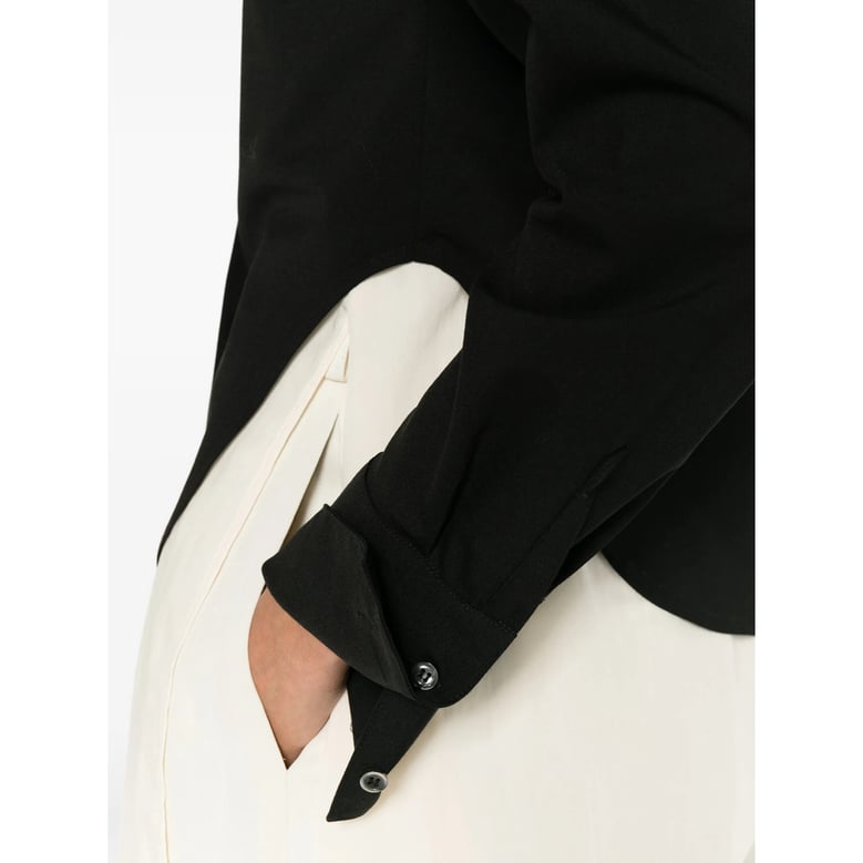 shirt black wool-blend by Selfnex