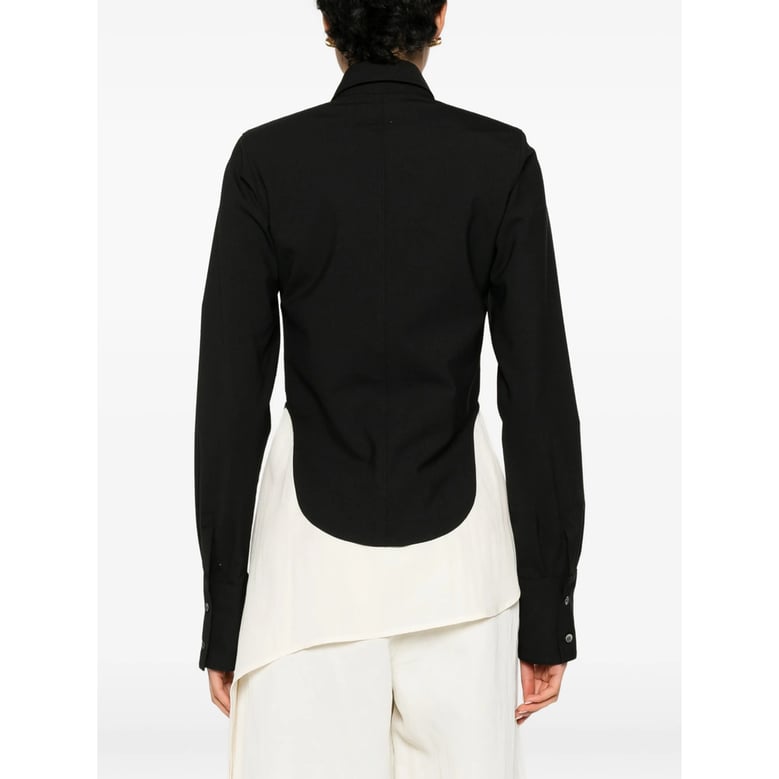 shirt black wool-blend by Selfnex