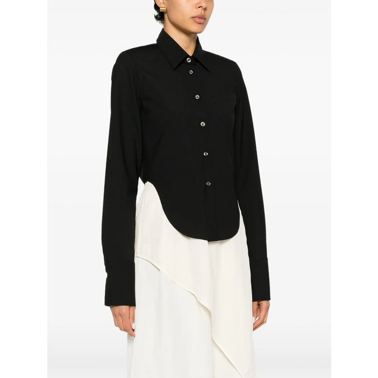 shirt black wool-blend by Selfnex