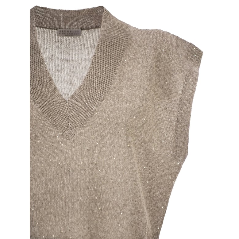 waistcoat neutrals linen blend by Selfnex