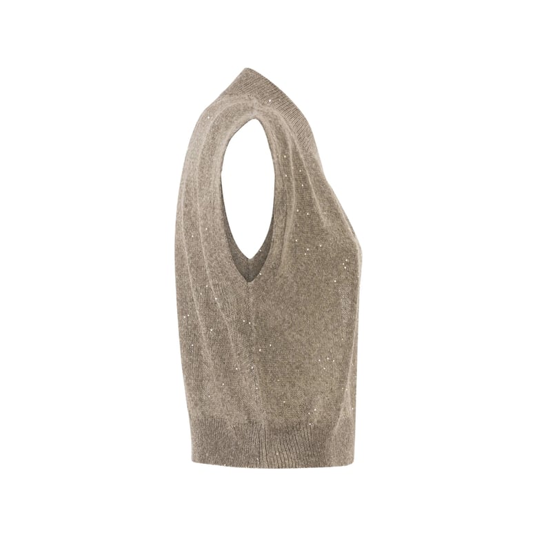 waistcoat neutrals linen blend by Selfnex