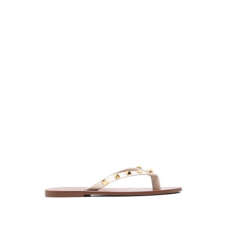 flat sandals rockstud neutrals by Selfnex