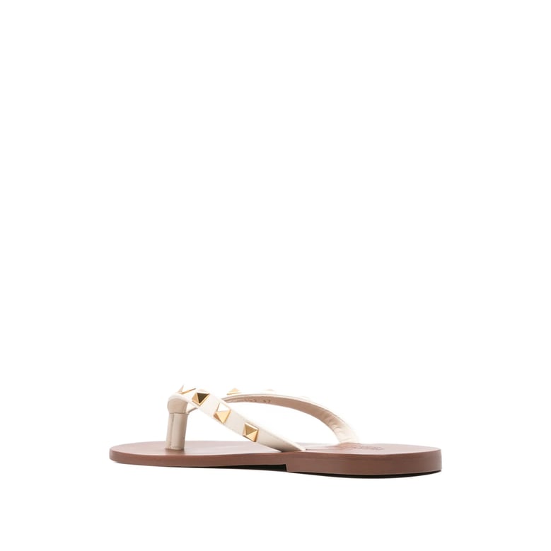 flat sandals rockstud neutrals by Selfnex