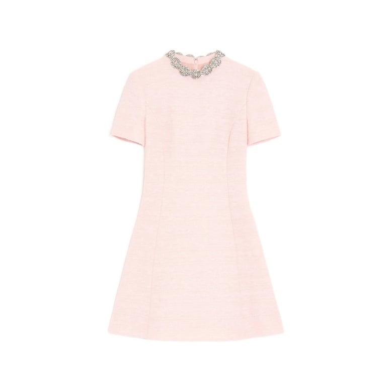 dress pink cotton tweed by Selfnex