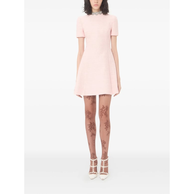 dress pink cotton tweed by Selfnex