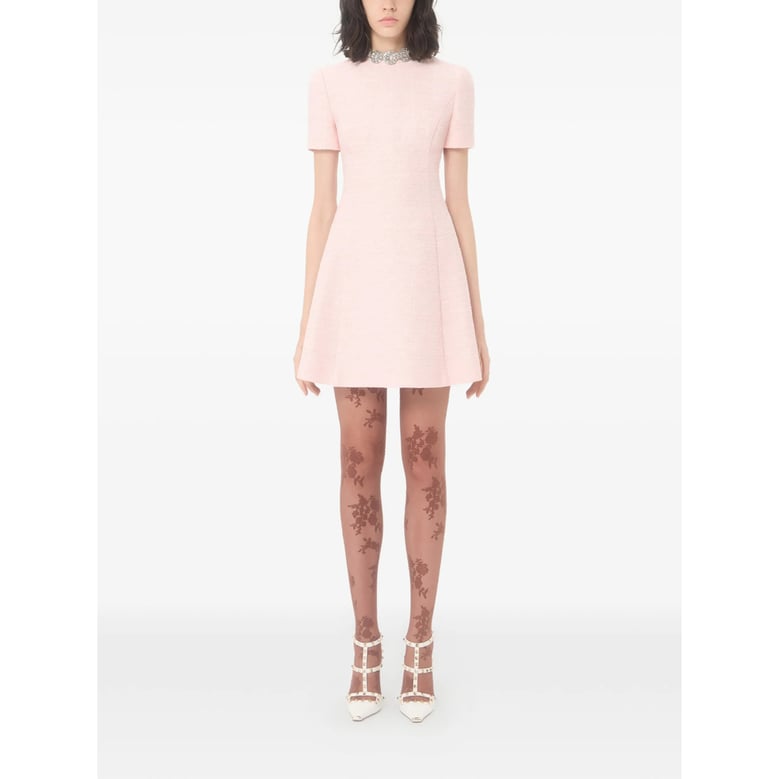 dress pink cotton tweed by Selfnex