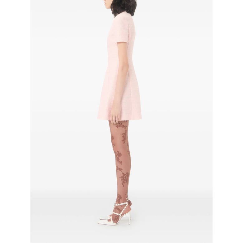 dress pink cotton tweed by Selfnex