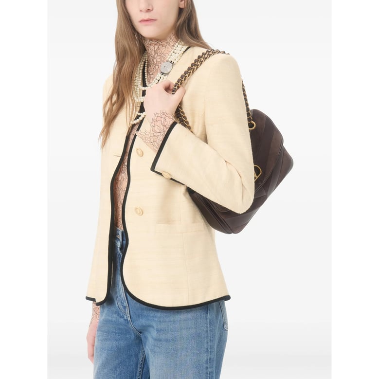 jacket in beige canvas by Selfnex