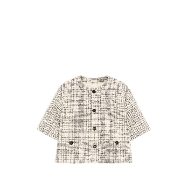 tweed jacket neutrals/black by Selfnex