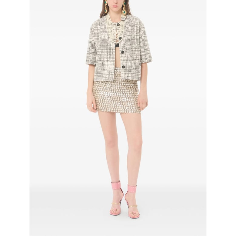 tweed jacket neutrals/black by Selfnex