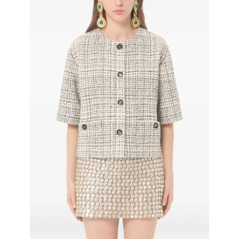 tweed jacket neutrals/black by Selfnex