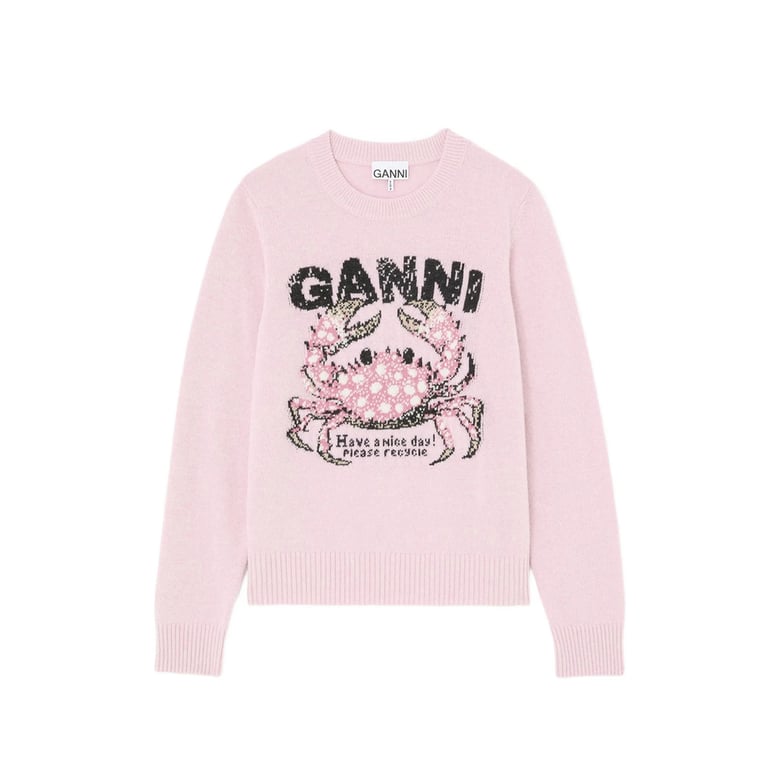 sweatshirt crew neck pink by Selfnex