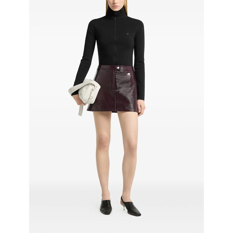 a-line skirt red by Selfnex