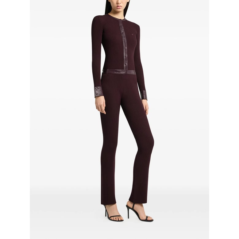 sweater ribbed knit burgundy by Selfnex