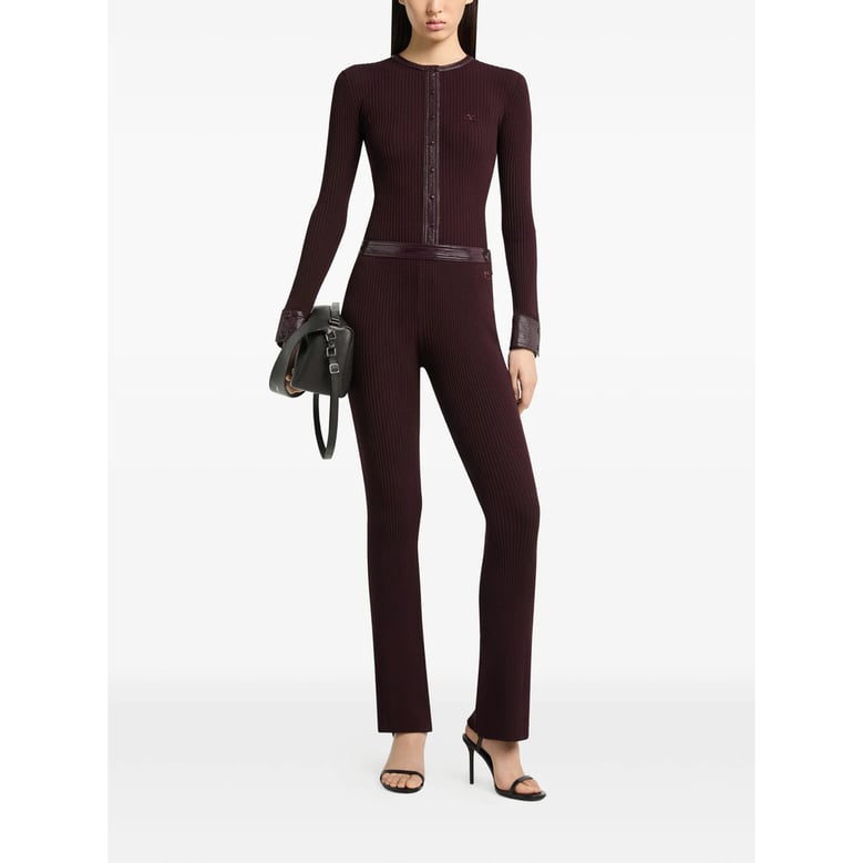 sweater ribbed knit burgundy by Selfnex