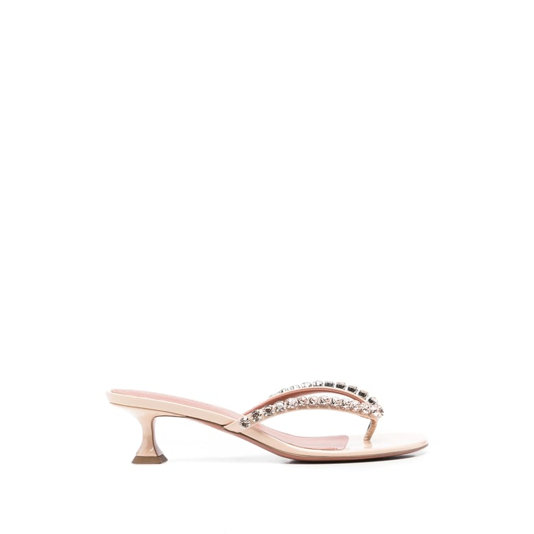 kitten heel sandals gigi 45 pink patent by Selfnex