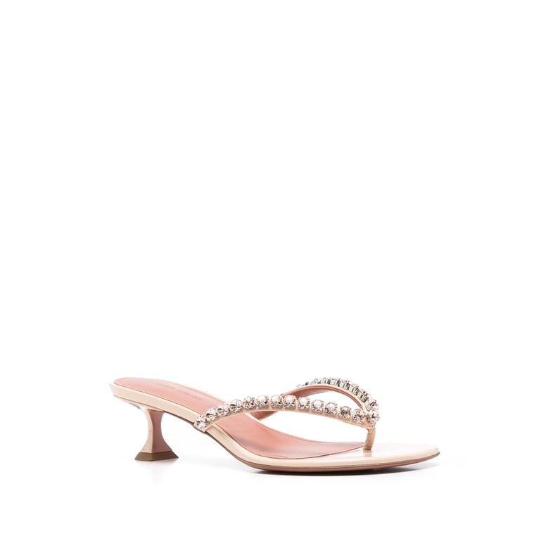 kitten heel sandals gigi 45 pink patent by Selfnex