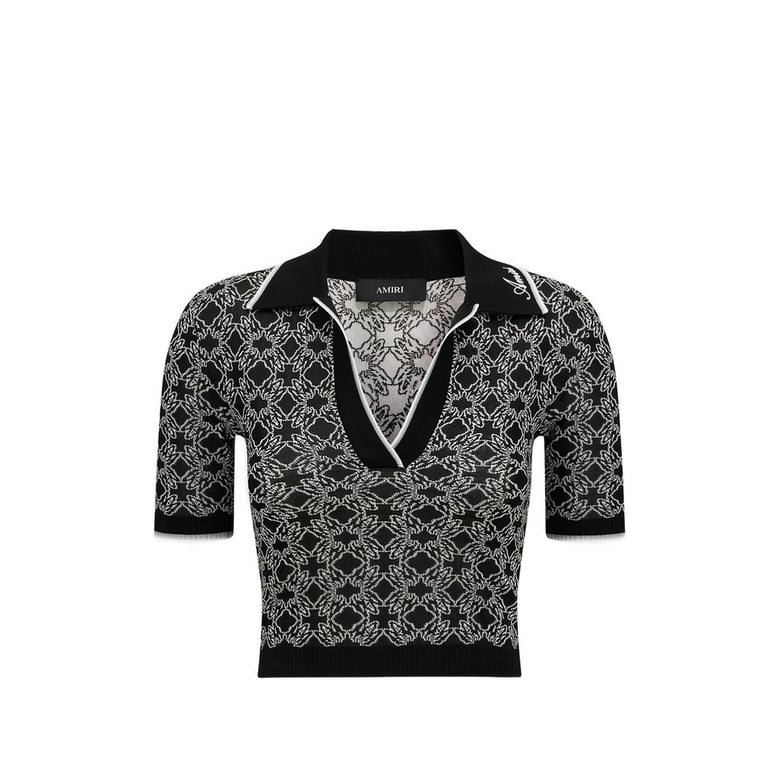 sweater geometric jacquard black/white by Selfnex