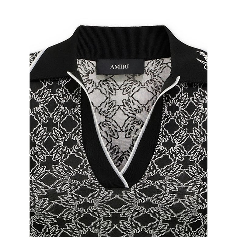 sweater geometric jacquard black/white by Selfnex