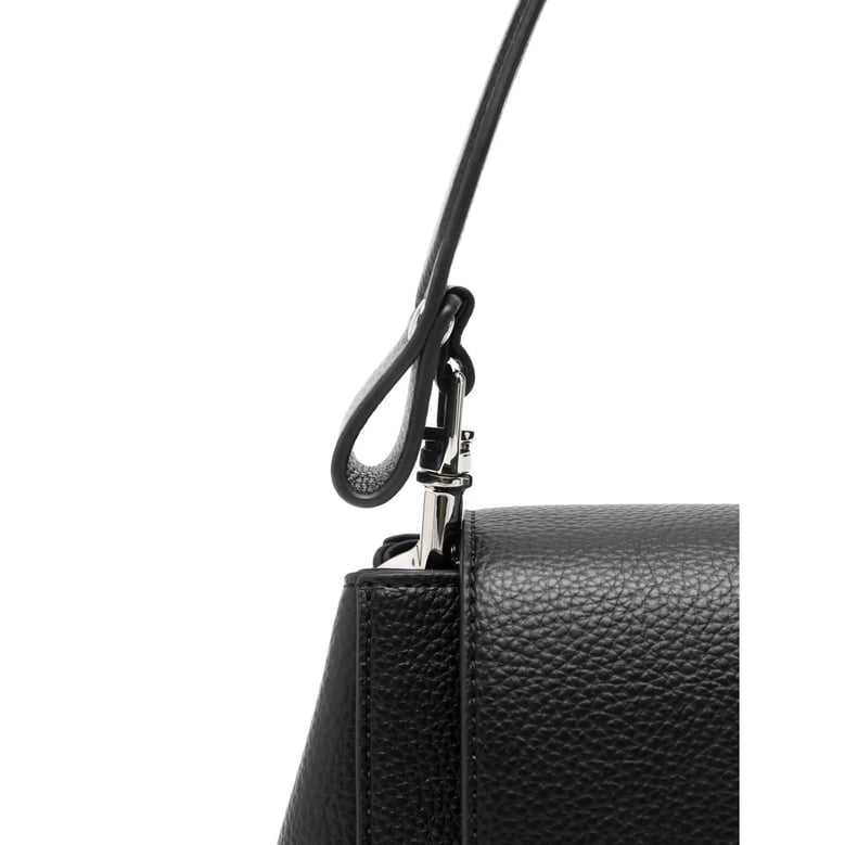 shoulder bag black grained texture by Selfnex