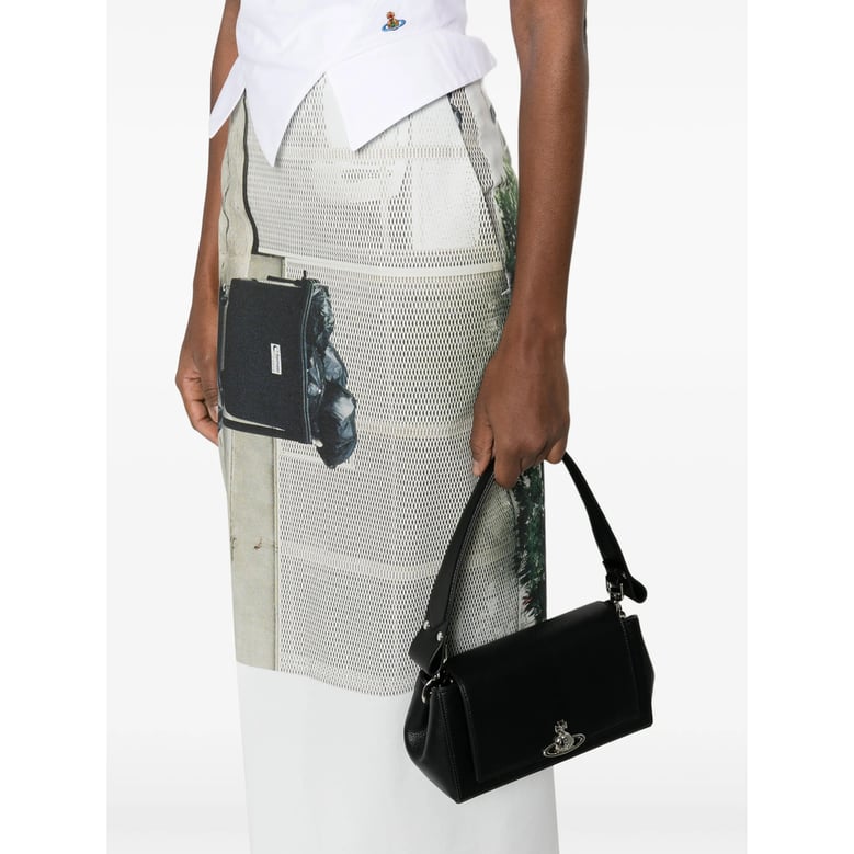 shoulder bag black grained texture by Selfnex