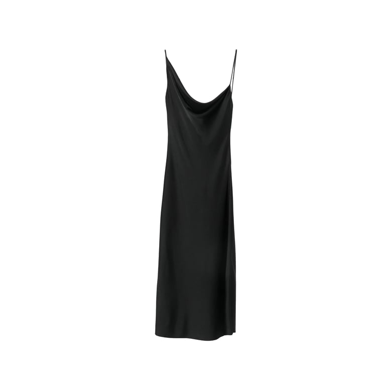 dress black satin by Selfnex
