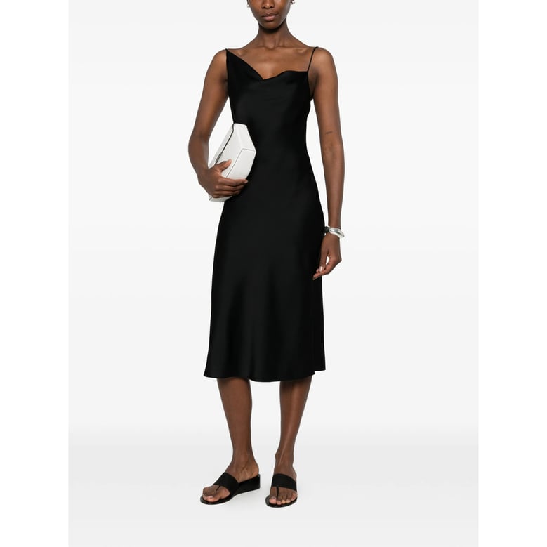 dress black satin by Selfnex