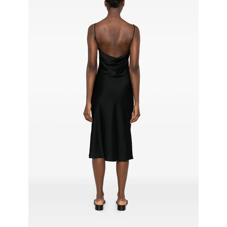 dress black satin by Selfnex