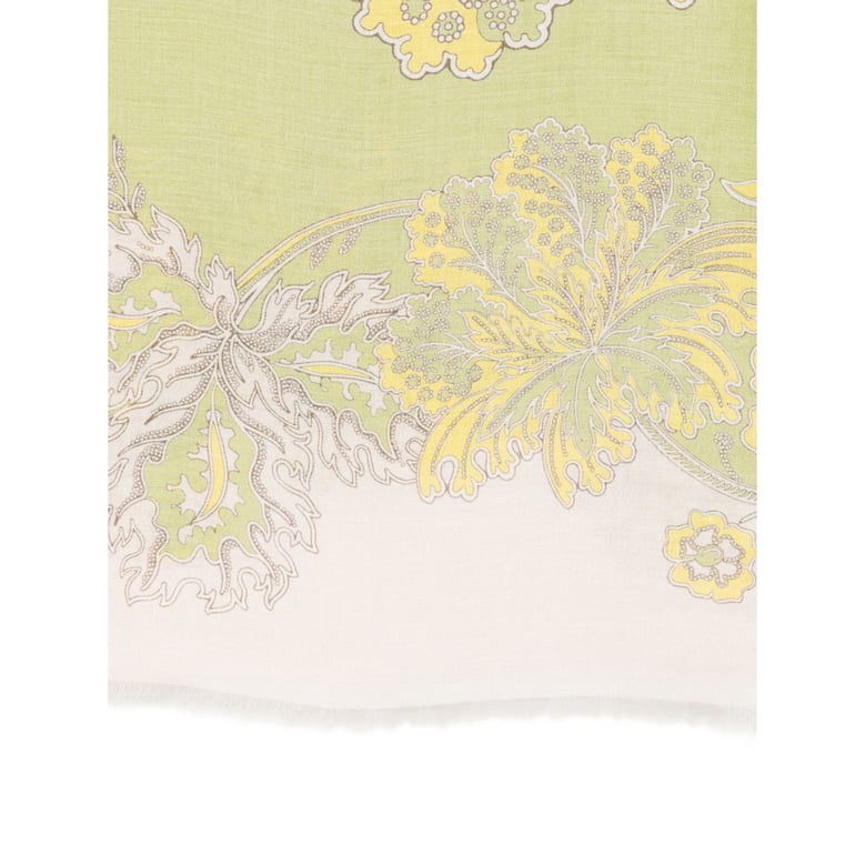 scarf green/yellow floral by Selfnex
