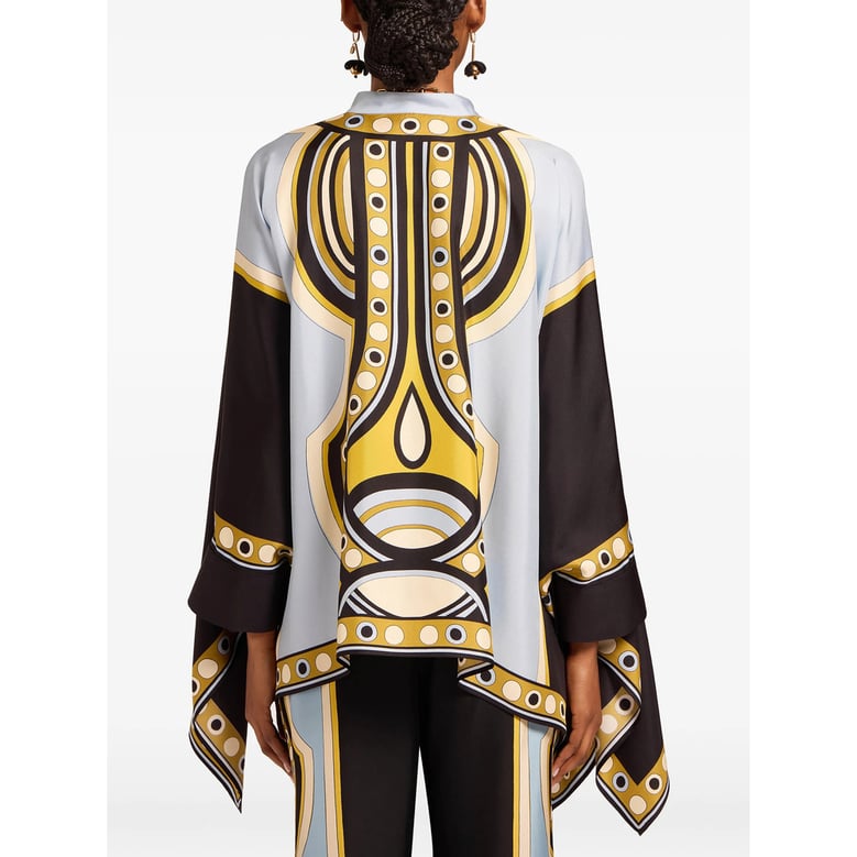 shirt foulard silk black by Selfnex