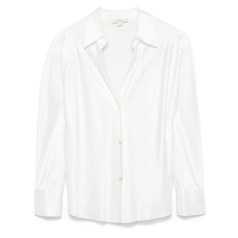 silk shirt ivory by Selfnex