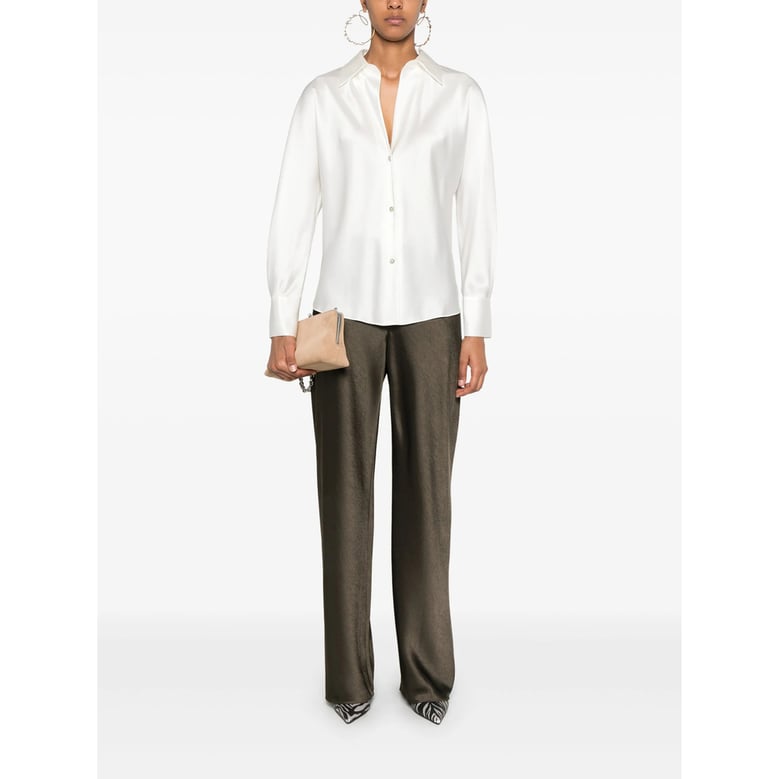silk shirt ivory by Selfnex