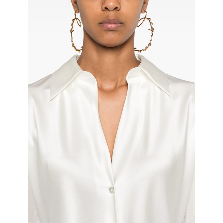 silk shirt ivory by Selfnex