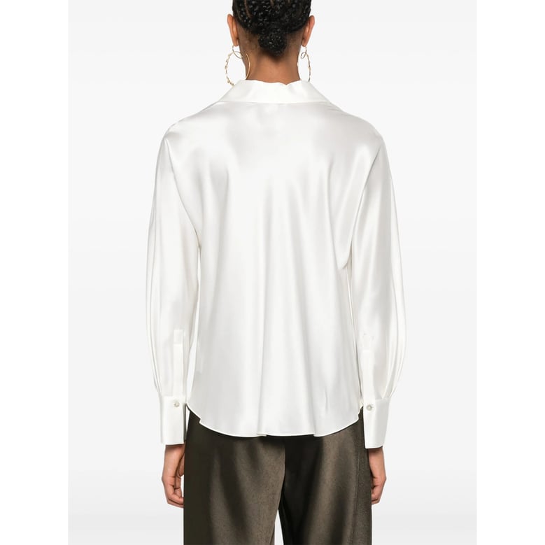 silk shirt ivory by Selfnex