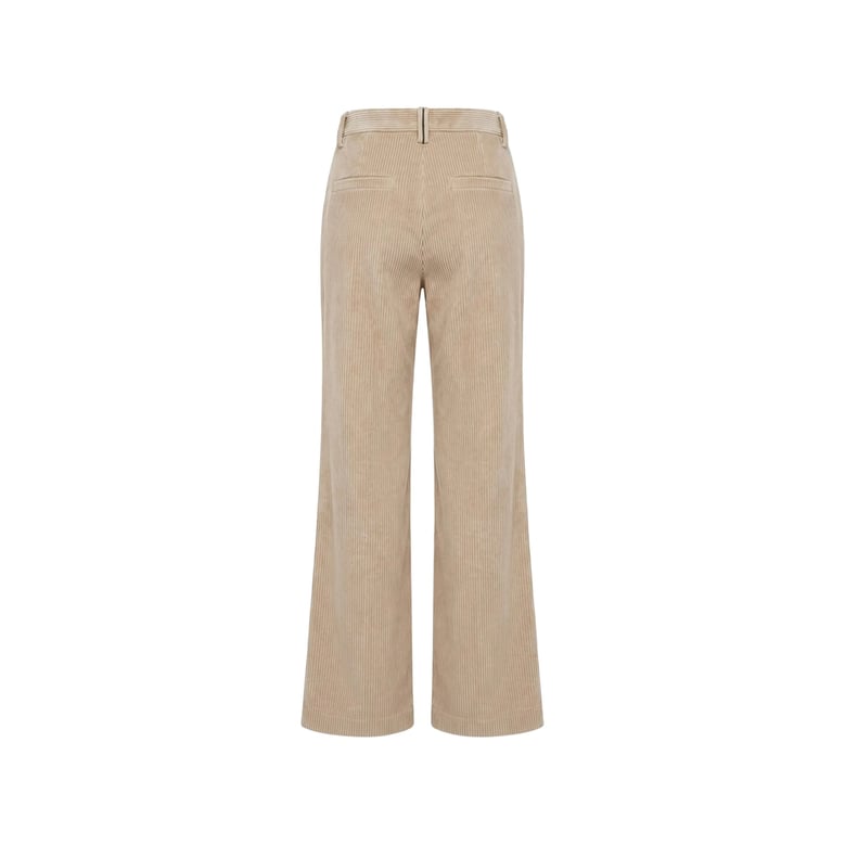 straight trousers corduroy-effect cotton by Selfnex