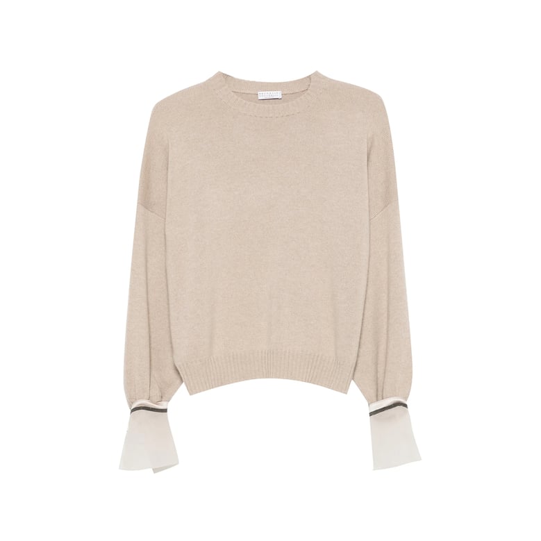 sweater crew-neck cashmere neutrals by Selfnex